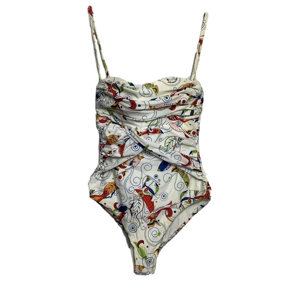 Salvatore Ferragamo womens bathingsuit‎ one piece size 40 Flawed BW